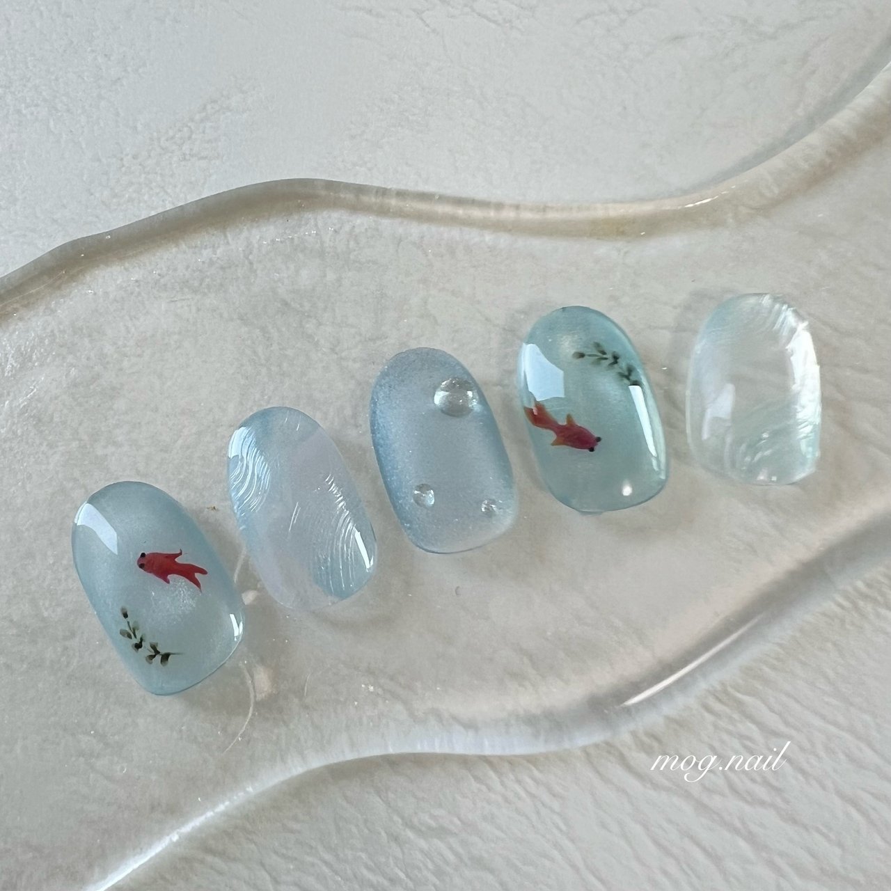 夏/梅雨/七夕/浴衣/ハンド - mog.nailのネイルデザイン[No.9992759