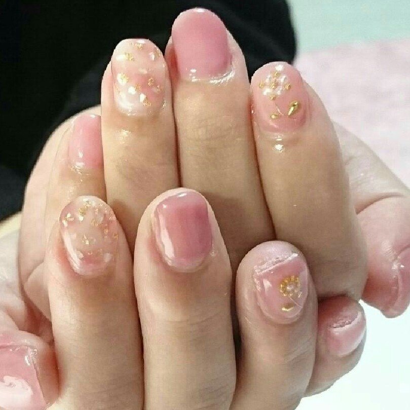 春 オールシーズン オフィス デート ハンド Riru Nailのネイル