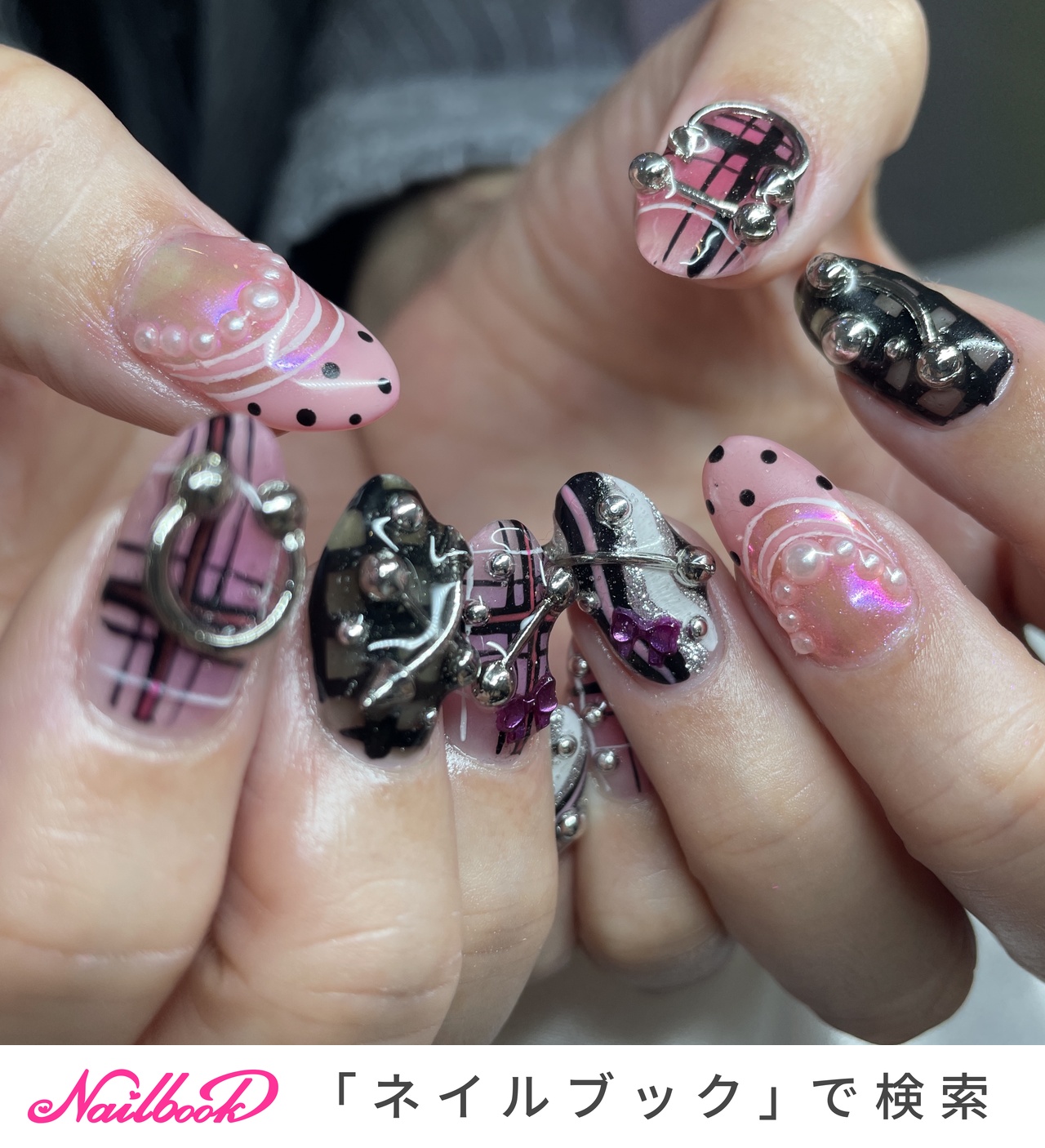 ゴテゴテネイル ギャルネイル ワンホンネイル 推しネイル ネイルチップ