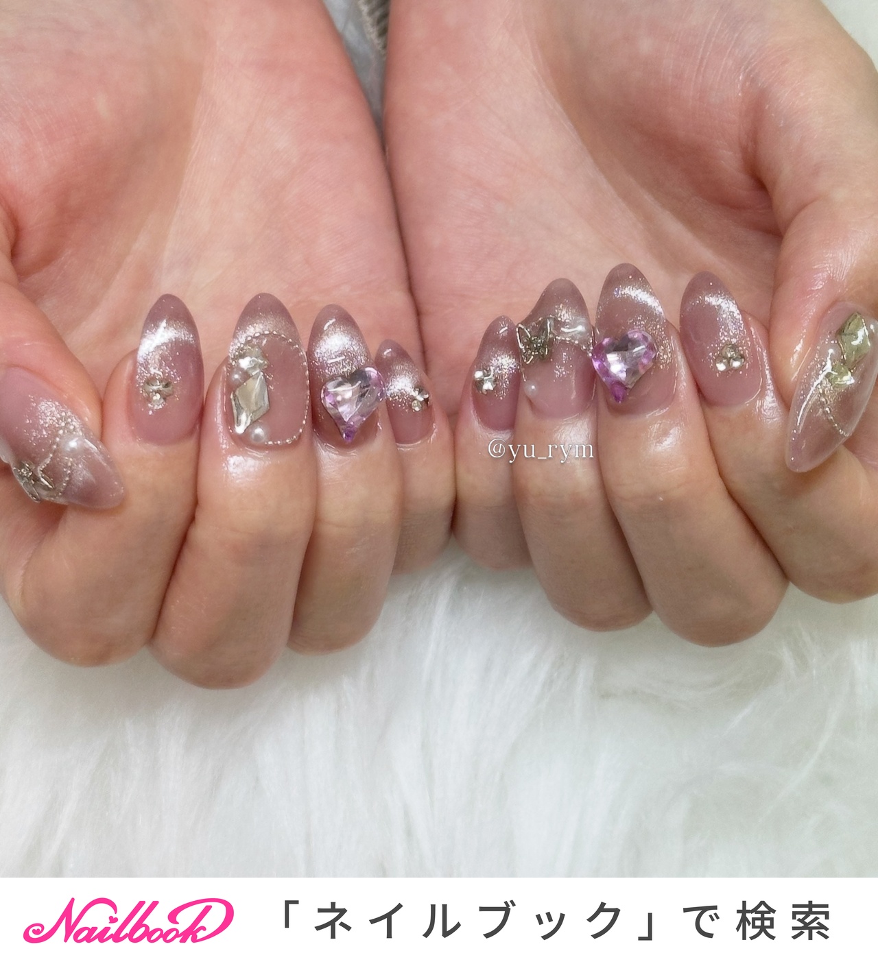 パープル(紫)/ワンホンネイルのネイルデザイン｜ネイルブック