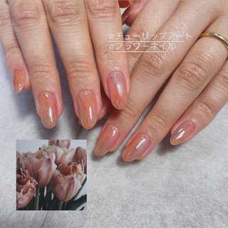 チューリップネイルのネイルデザイン｜ネイルブック