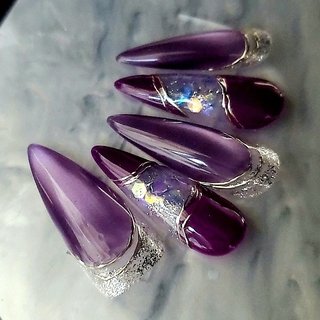 ロング/ネイルチップのネイルデザイン｜ネイルブック