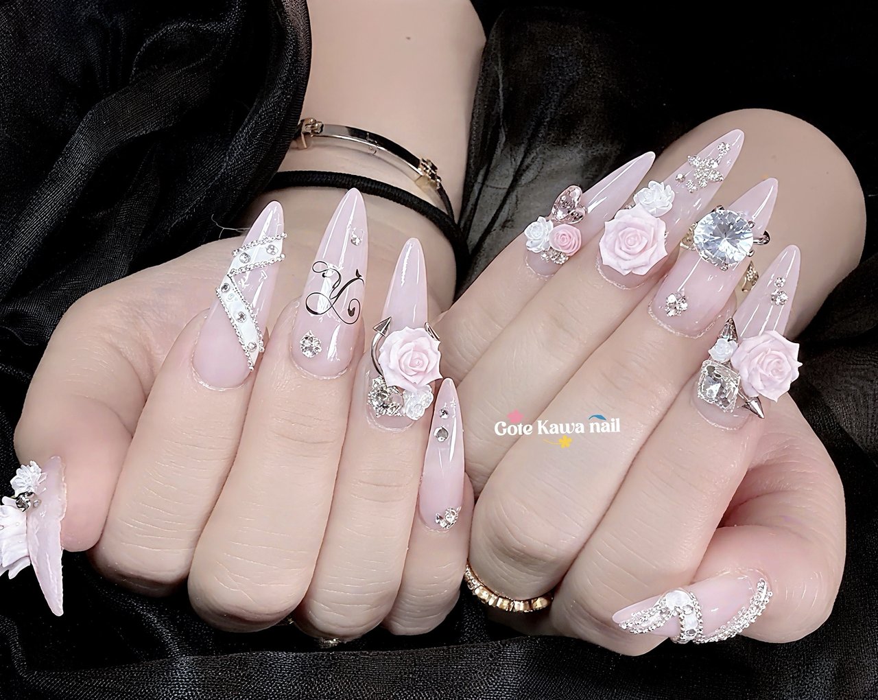 夏/ブライダル/ハンド/大人/ワンホン - Gote Kawa Nail Salonのネイル