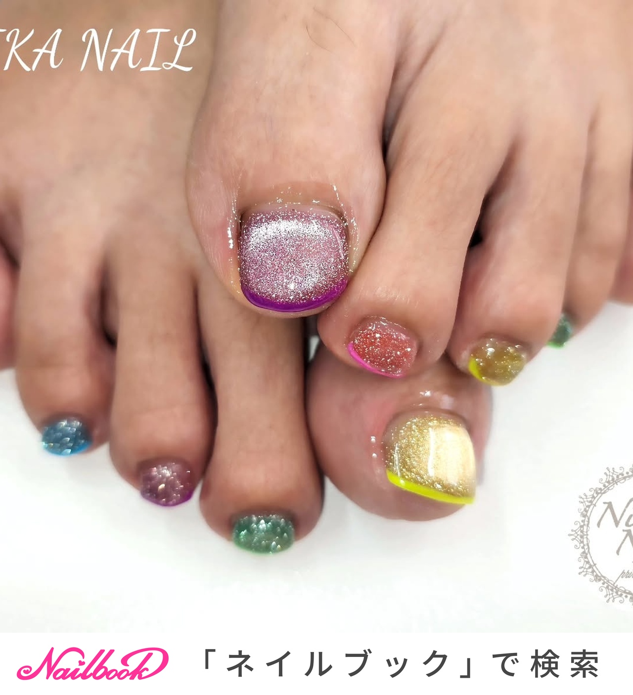 カラフルネイル カラフル - Sa7e_Kuriharaのネイルデザイン[No.9997174]｜ネイルブック