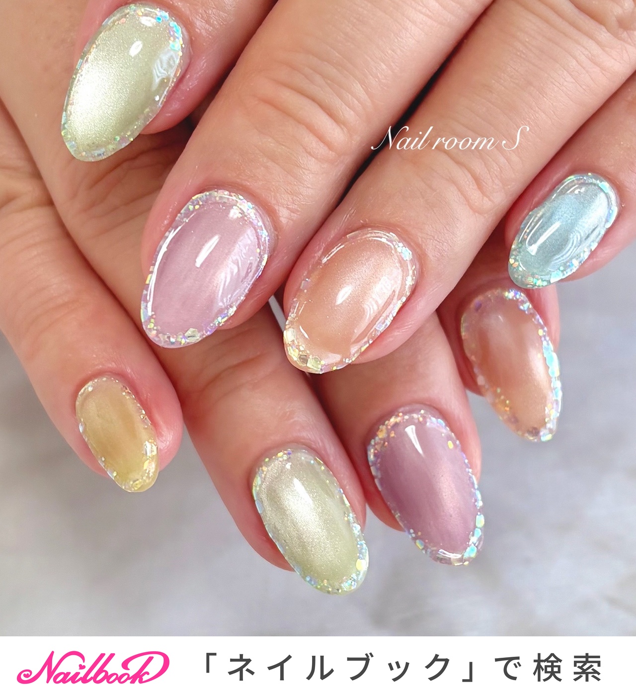 くりぬき/マグネットのネイルデザイン｜ネイルブック