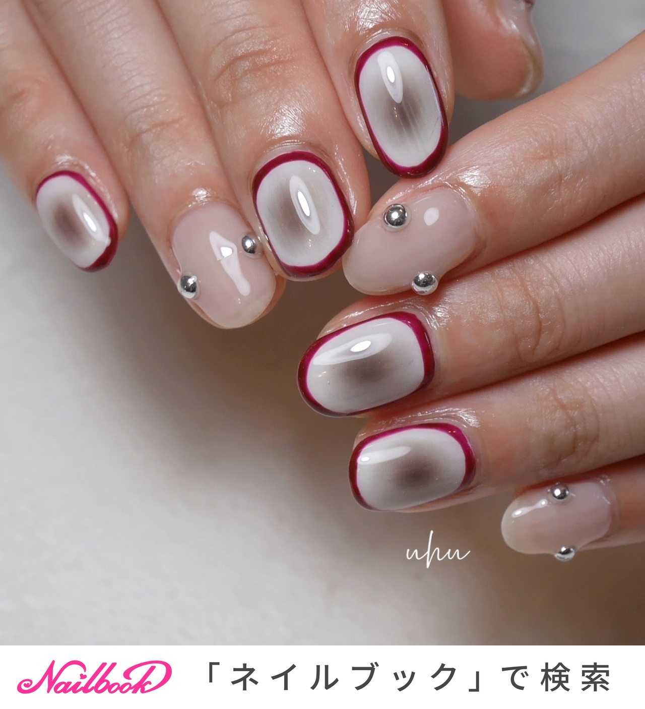 個性派ニュアンスのネイルデザイン｜ネイルブック