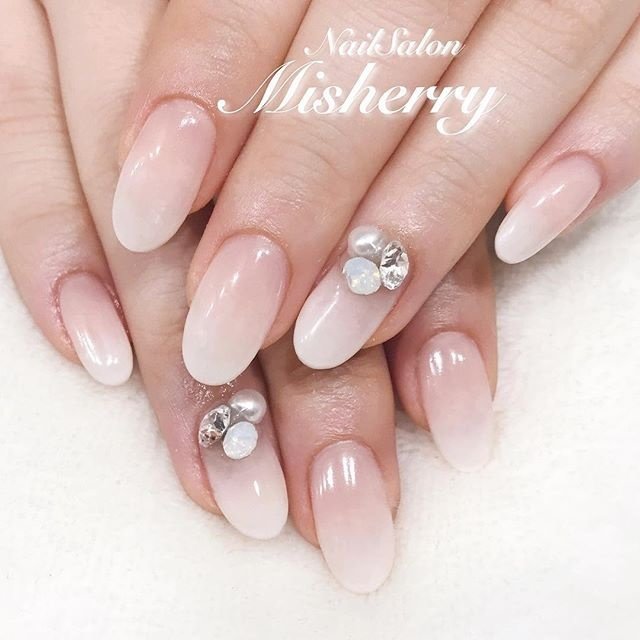 オールシーズン オフィス ブライダル デート ハンド Nailsalon Misherryのネイルデザイン No 228 ネイルブック