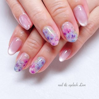 夏/ハンド/グラデーション/ニュアンス/マグネット - lionnail_yoshino