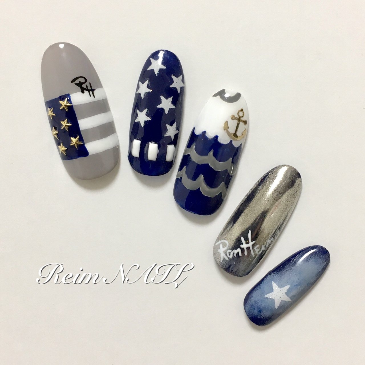 オールシーズン 海 ハンド ワンカラー 星 Reimのネイルデザイン No ネイルブック