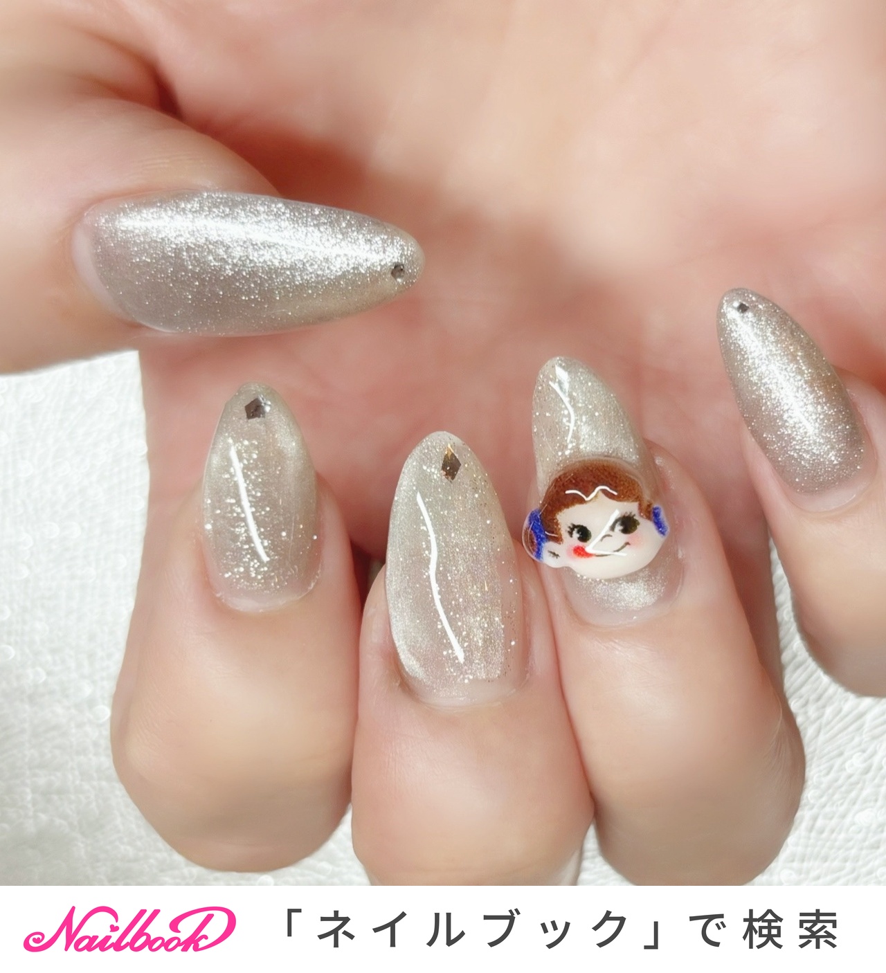 ペコちゃんネイルのネイルデザイン｜ネイルブック
