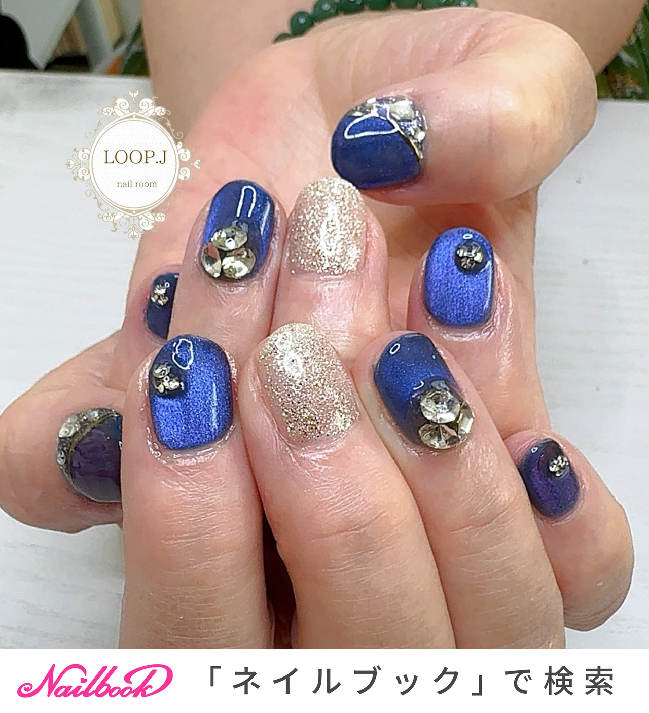 おすすめ順｜ビジュー/ショート/ミラーネイルのネイルデザイン｜ネイル 