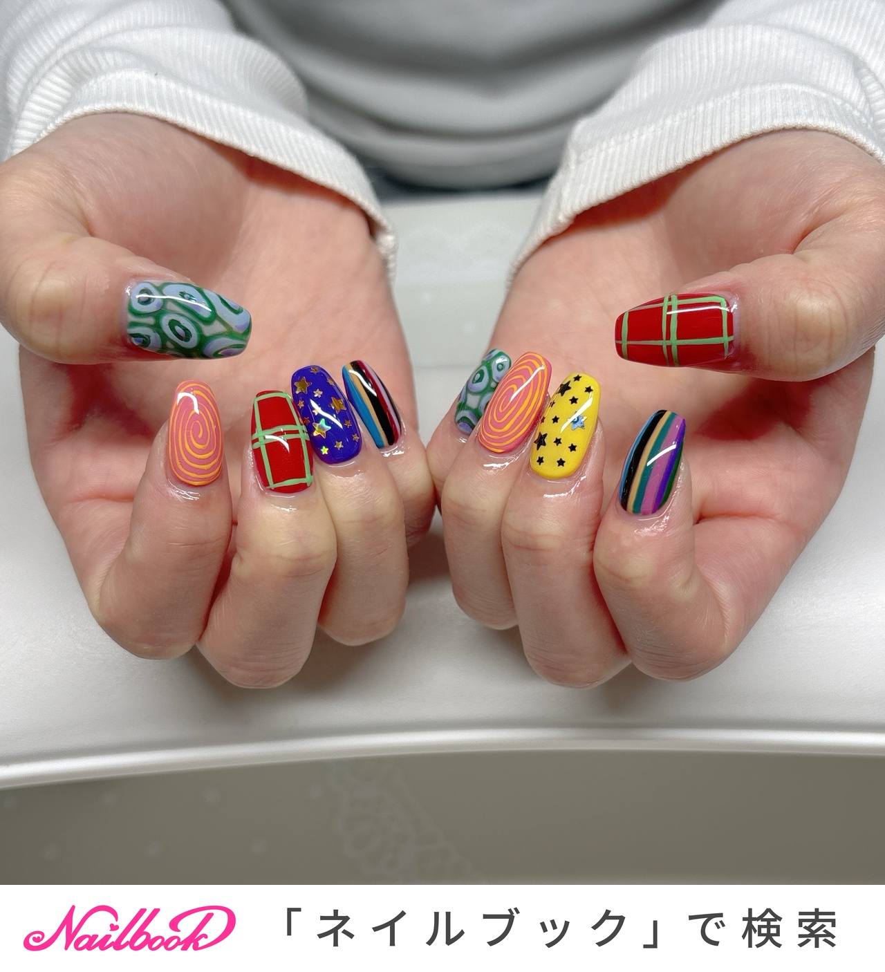 個性派ネイル(個性派)/#カラフルのネイルデザイン(2ページ目)｜ネイル 
