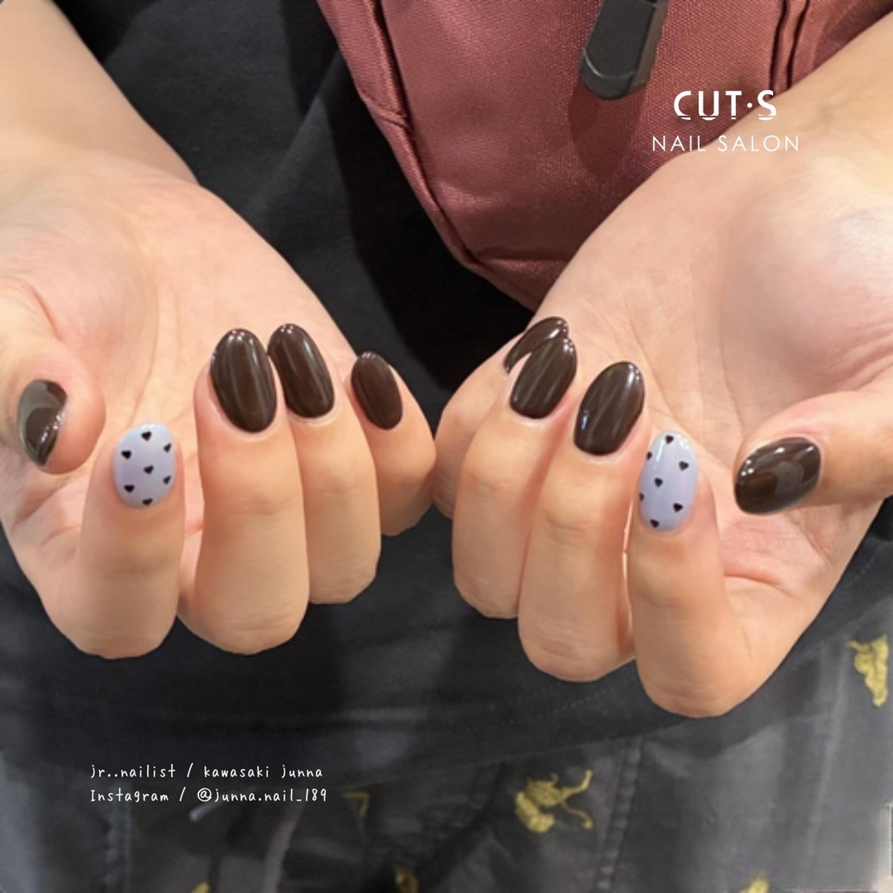 夏/ハンド/ハート/ドット/ミディアム - CUT・S NAIL SALONのネイル
