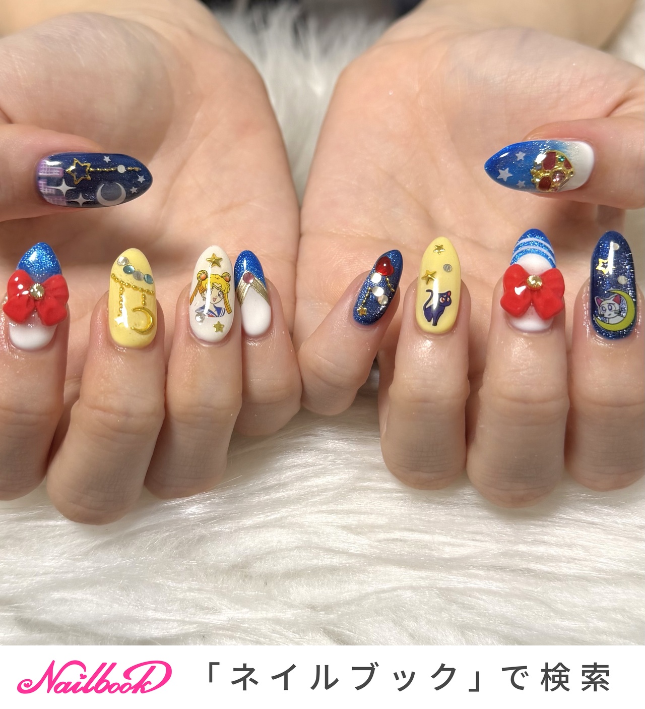 セーラームーンネイルのネイルデザイン｜ネイルブック