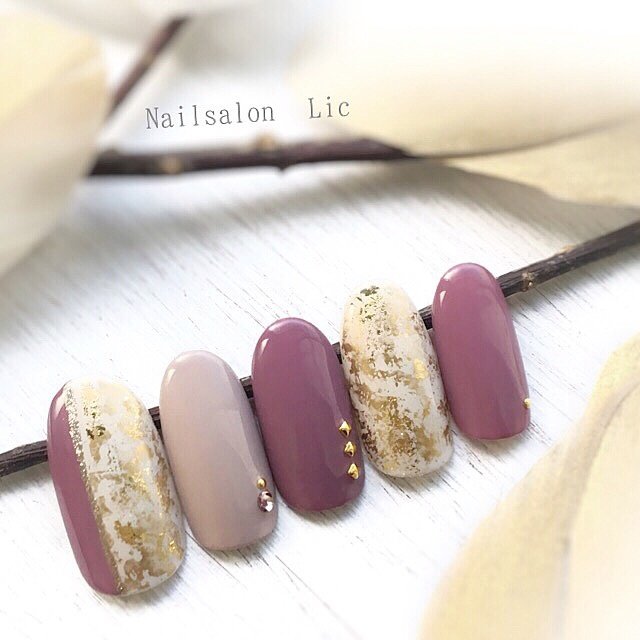 春 冬 女子会 ハンド シンプル ネイルサロンリックのネイルデザイン No ネイルブック