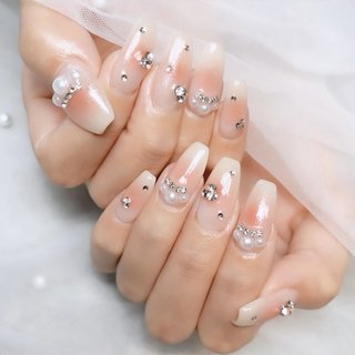 パール/ワンホンネイルのネイルデザイン｜ネイルブック