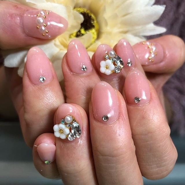オールシーズン ハンド シンプル ミディアム ピンク Nekonailのネイルデザイン No ネイルブック