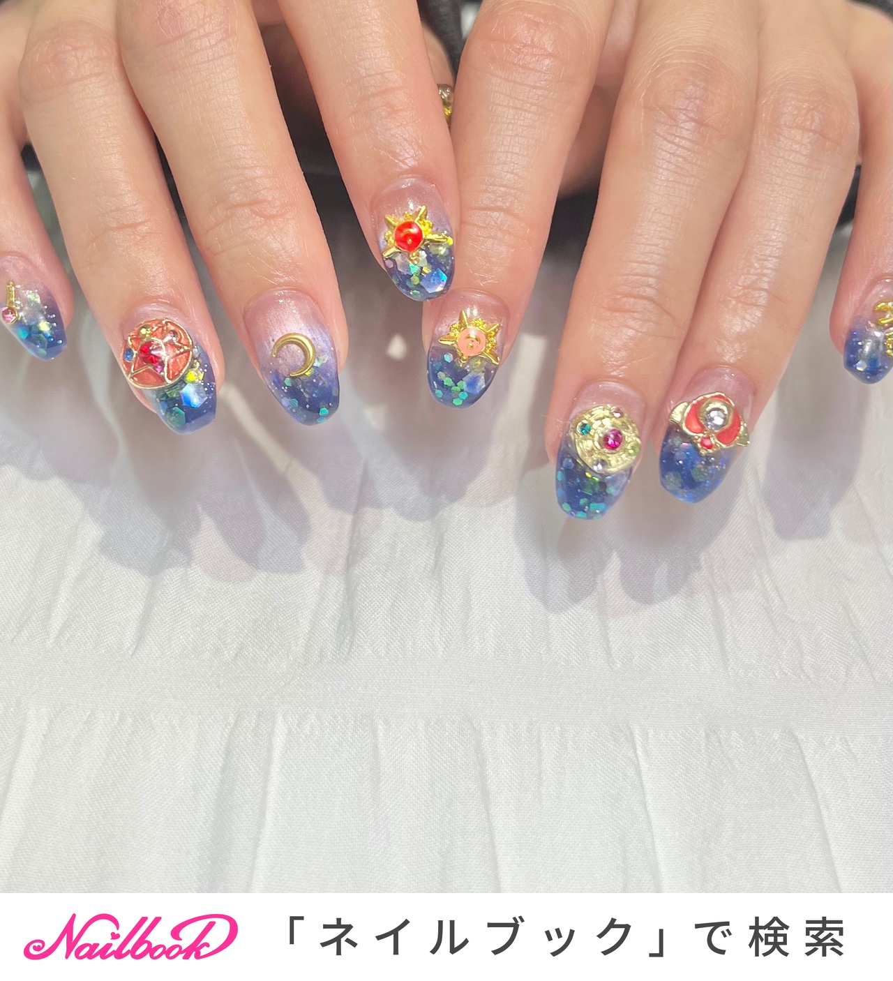 セーラームーンネイルのネイルデザイン｜ネイルブック