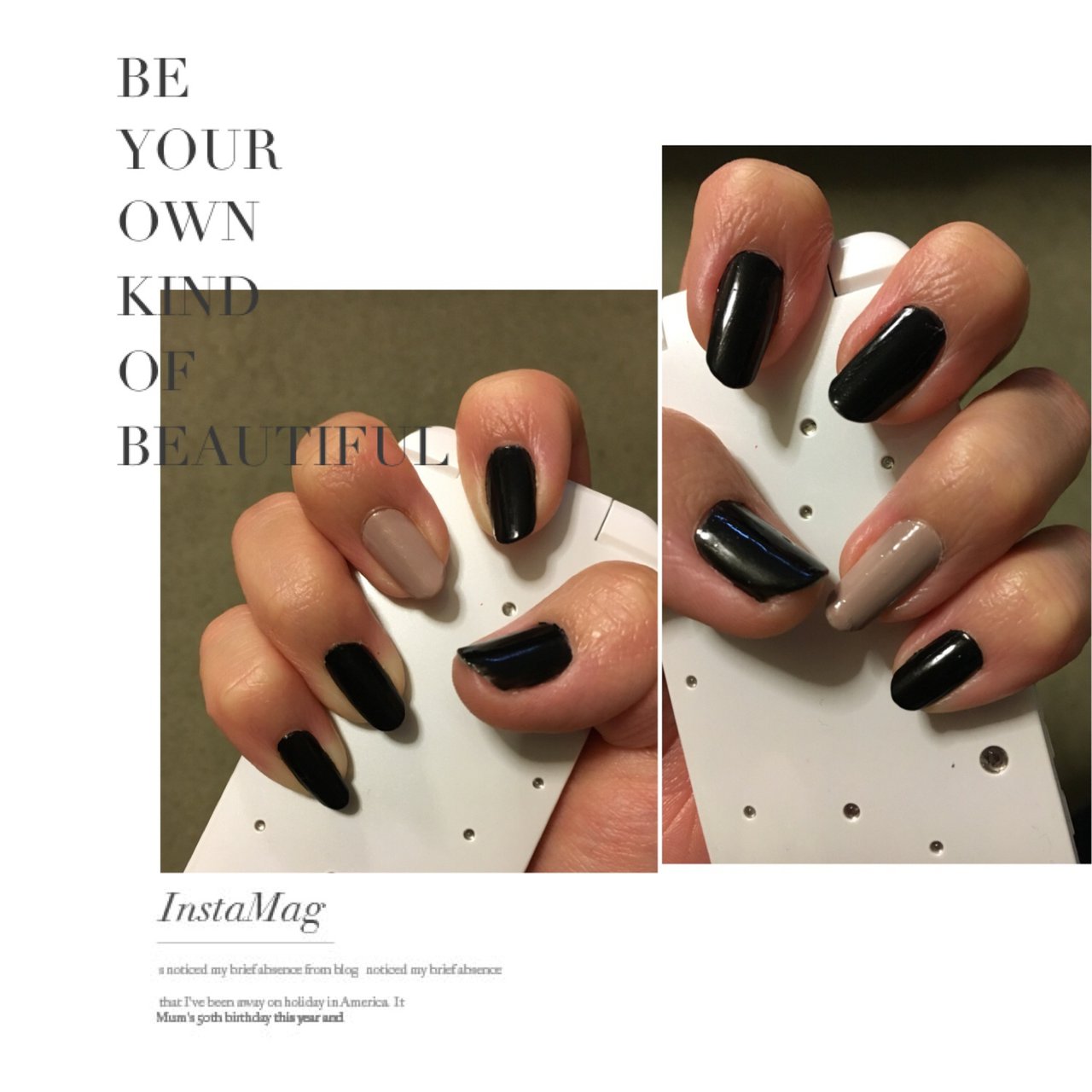 ハンド ベージュ ブラック マニキュア あやなのネイルデザイン No ネイルブック