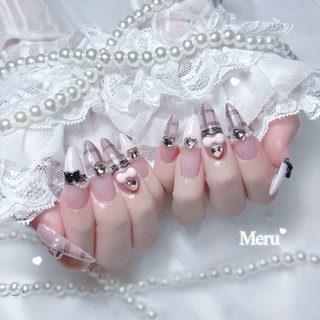 リボン/#ガーリーネイルのネイルデザイン｜ネイルブック