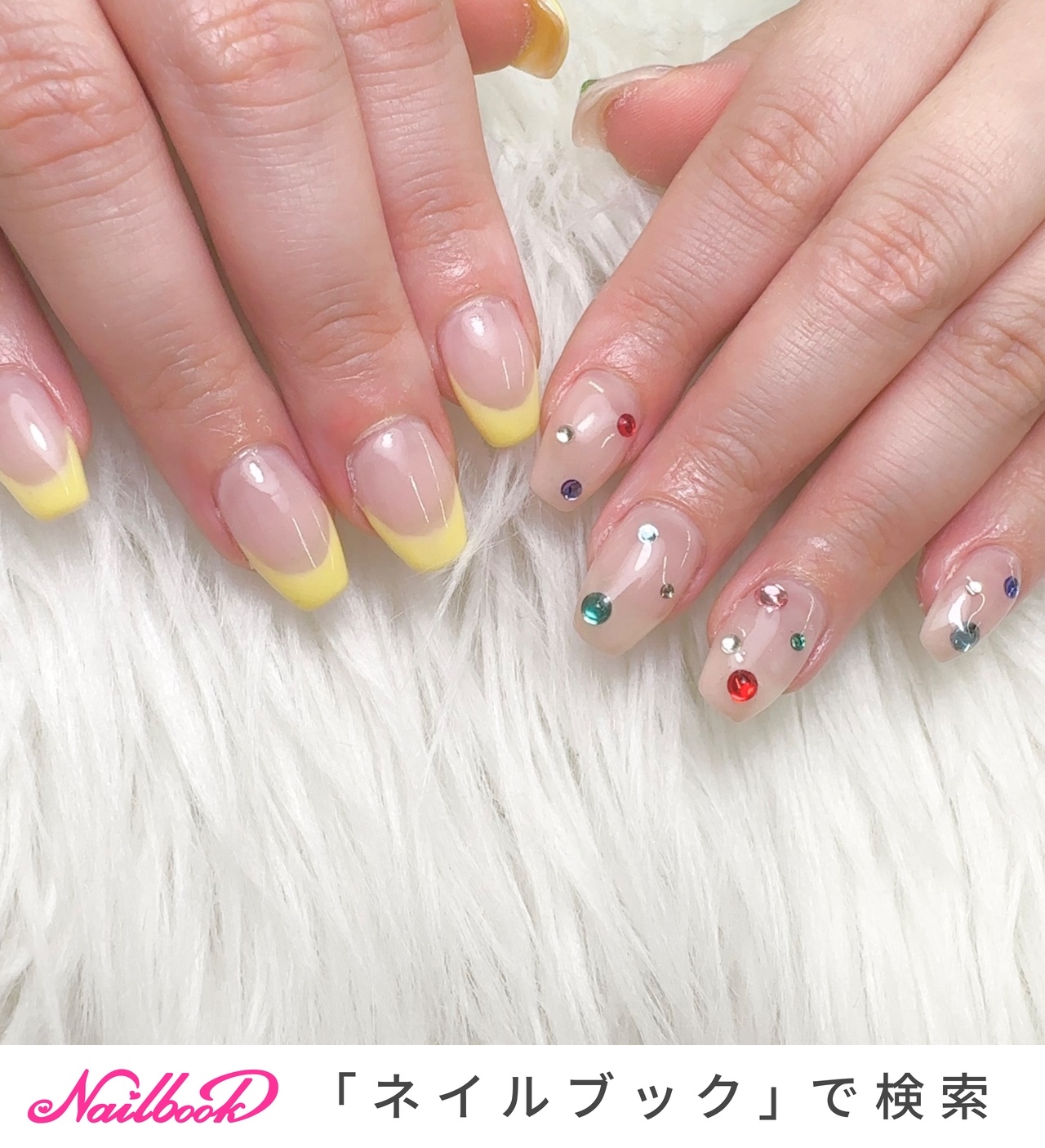 ワンホン/イエローのネイルデザイン｜ネイルブック