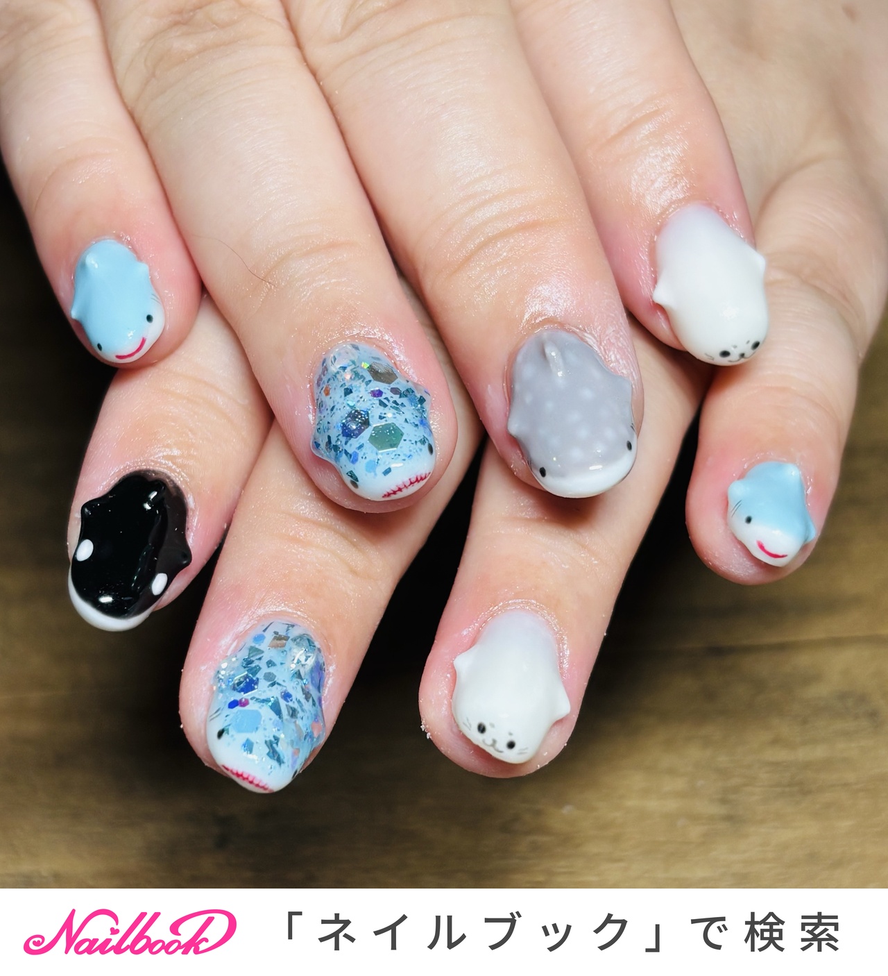 アザラシのネイルデザイン｜ネイルブック
