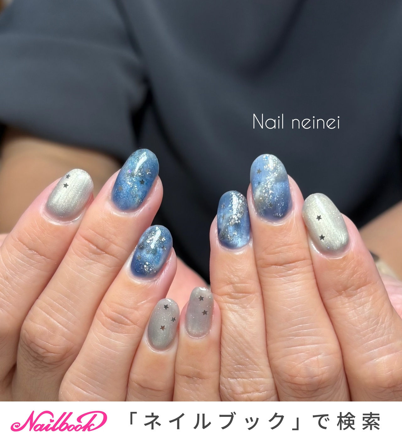 ニュアンス/ブルーのネイルデザイン｜ネイルブック