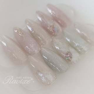 2026年】新着順｜大理石/ピンク/水色のネイルデザイン｜ネイルブック