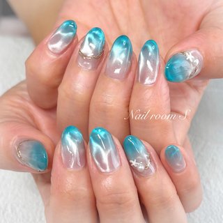 2026年】新着順｜マグネット/ブルー/#Nailroom__Sのネイルデザイン