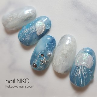 海/ニュアンスのネイルデザイン｜ネイルブック