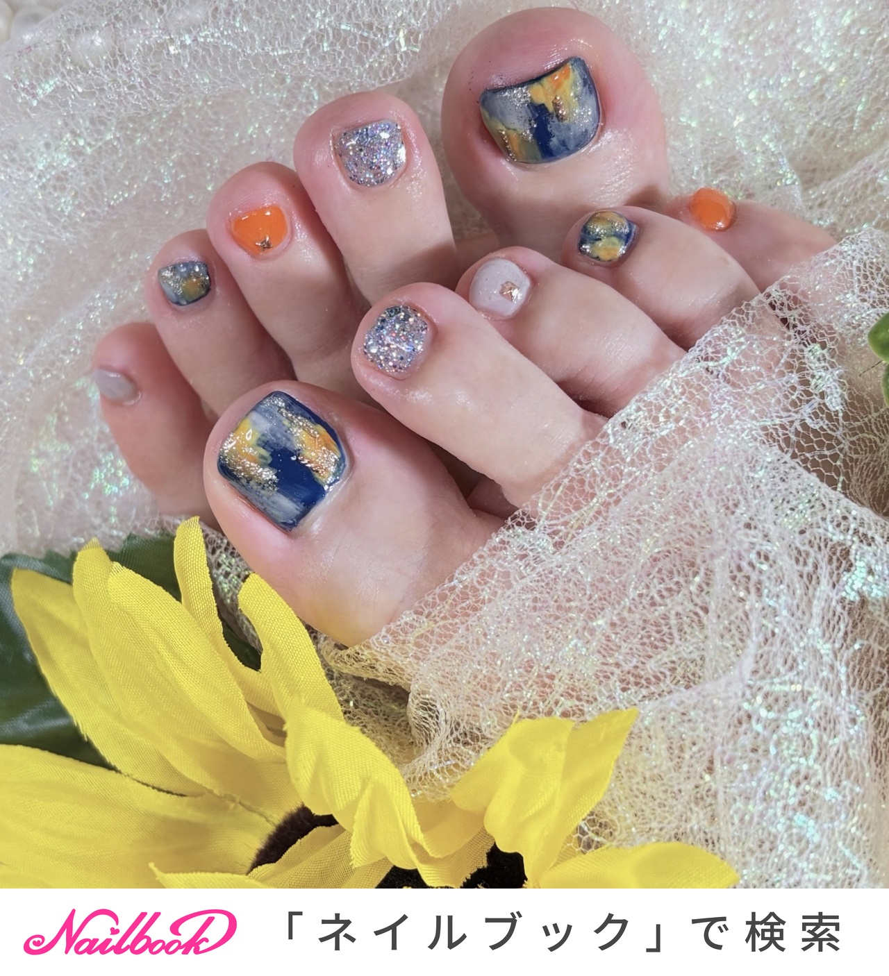 ライブ/オレンジのネイルデザイン｜ネイルブック