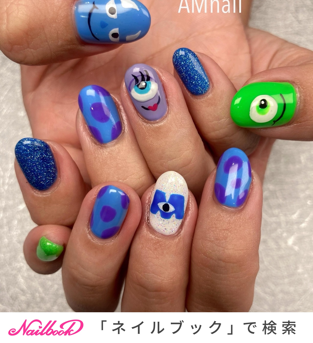 痛ネイル/パープルのネイルデザイン｜ネイルブック