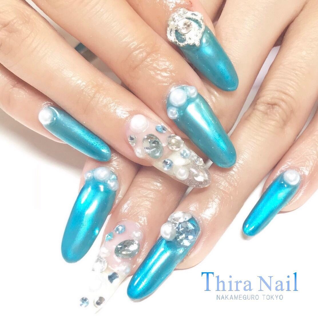 春 夏 旅行 パーティー ハンド Thira Nailのネイルデザイン No ネイルブック