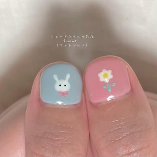ピンク/#うさぎのネイルデザイン｜ネイルブック