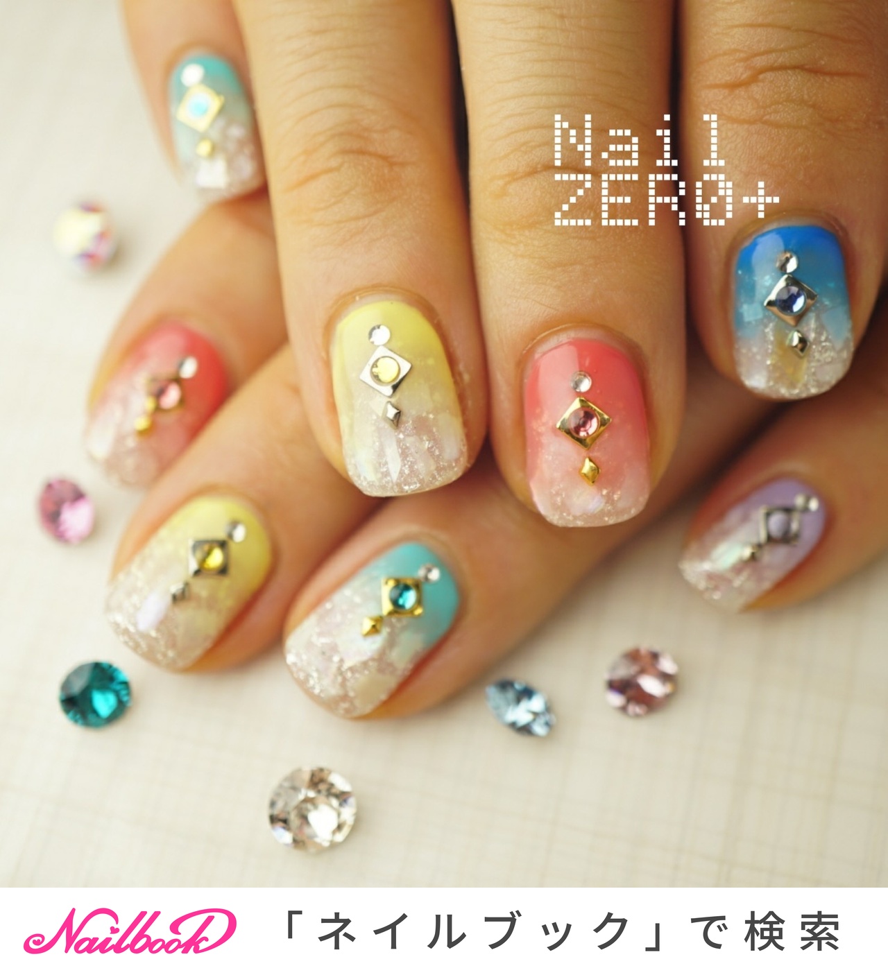 オールシーズン 海 リゾート パーティー ハンド 塩見隼人 池袋 ネイルゼロプラスのネイルデザイン No ネイルブック