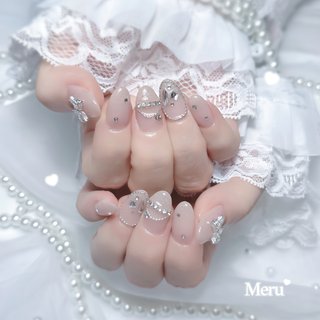 リボン/#ガーリーネイルのネイルデザイン｜ネイルブック