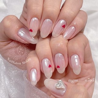 ミラーネイル(ミラー)/ワンホンネイルのネイルデザイン｜ネイルブック