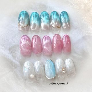 海/ニュアンスのネイルデザイン｜ネイルブック