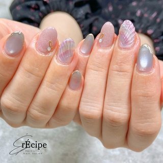 マーメイド/マグネット/オーロラのネイルデザイン｜ネイルブック