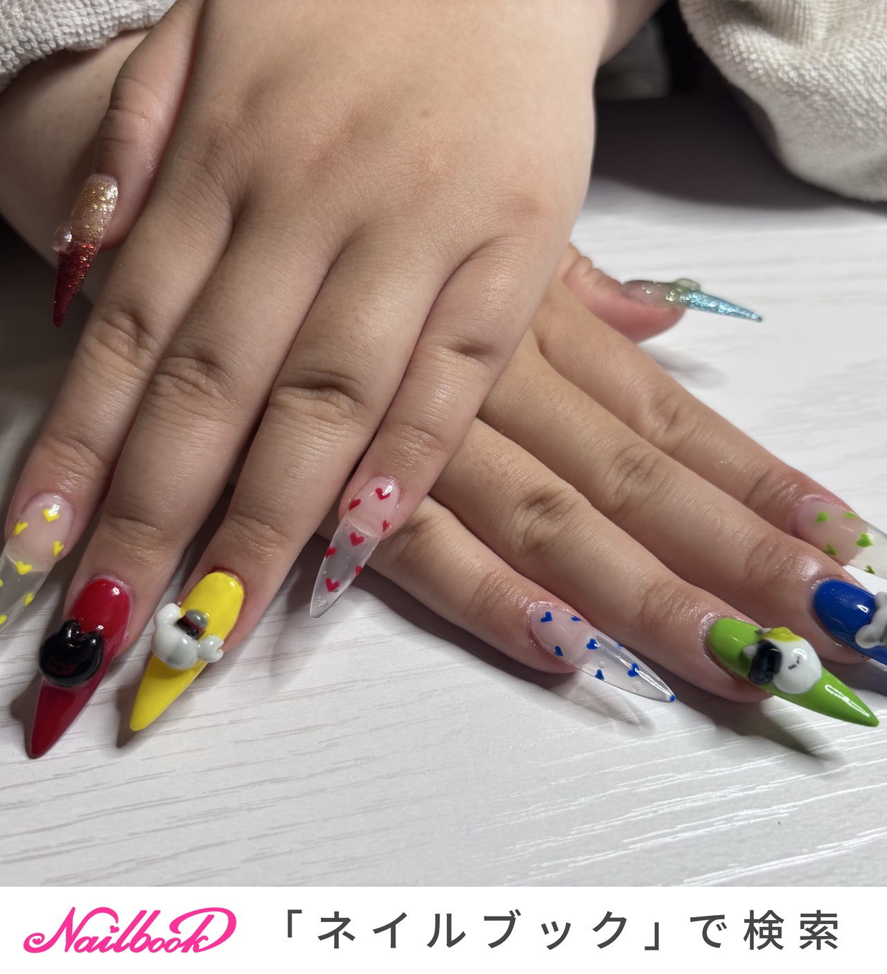 mizukiページ　痛ネイル　オーダー 痛ネイルのネイルデザイン(3ページ目)｜ネイルブック
