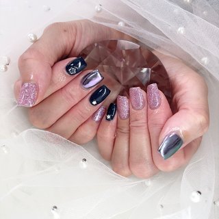 ユニコーン/#ミラーネイルのネイルデザイン｜ネイルブック