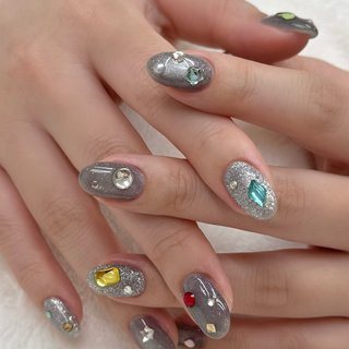 宝石箱ネイルのネイルデザイン｜ネイルブック