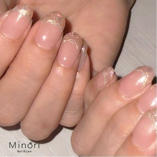 キラキラフレンチネイルのネイルデザイン｜ネイルブック