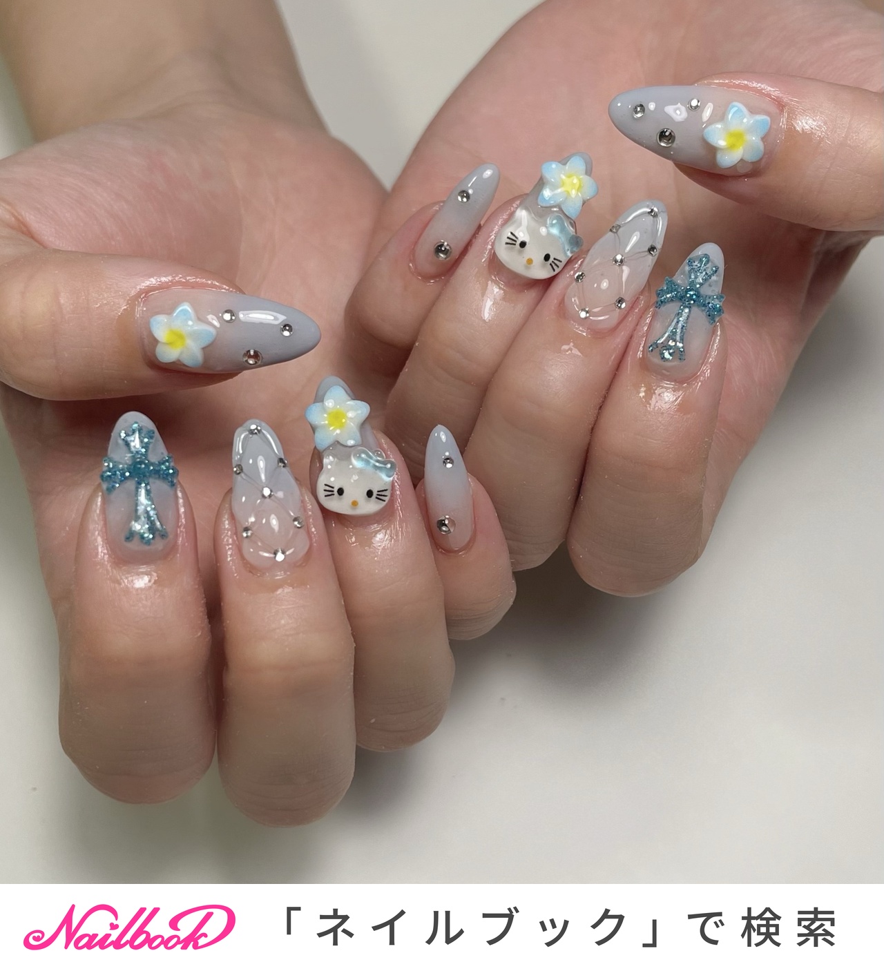 ネイルチップ 黄色 水色 クロムネイル 推しネイル オタク スナ系 カラグラ ネイルチップ 黄色 水色 クロムネイル 推しネイル オタク スナ系