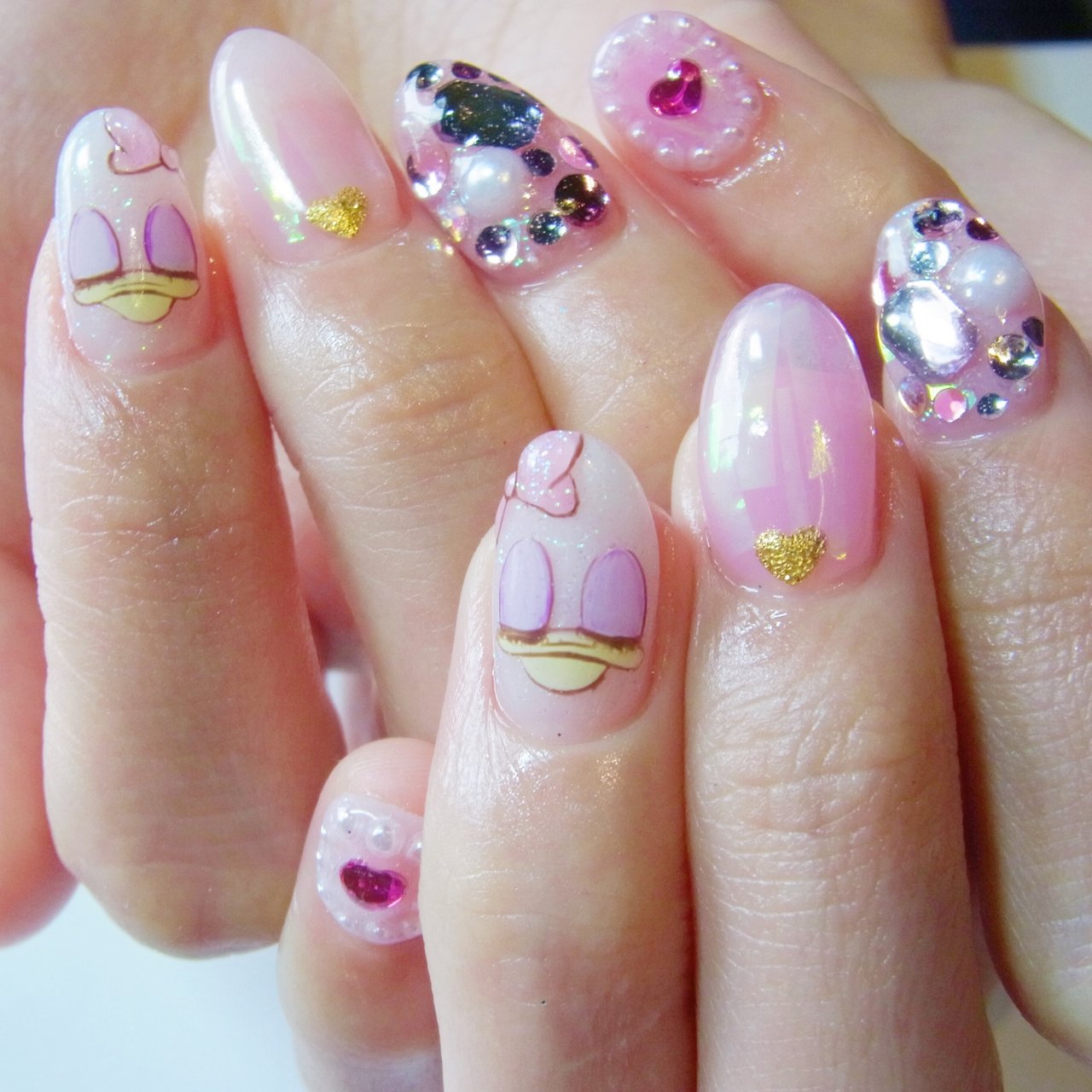 オールシーズン ハンド キャラクター デコ ロング Mumnails 六本木のネイルデザイン No ネイルブック