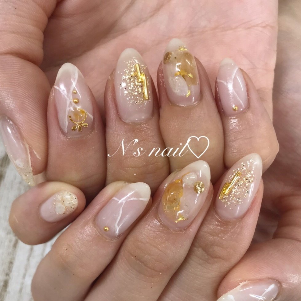 オールシーズン 旅行 海 リゾート ハンド Ns Nailのネイルデザイン No ネイルブック