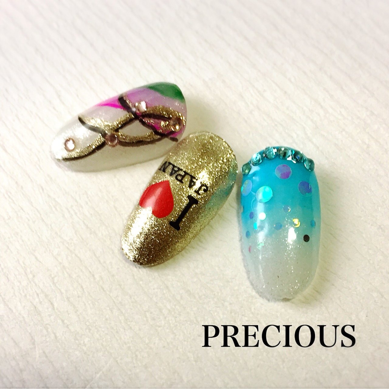 スポーツ グラデーション ビジュー 和 国旗 Preciousのネイルデザイン No ネイルブック