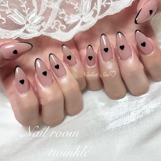 ハート/ワンホンネイルのネイルデザイン｜ネイルブック