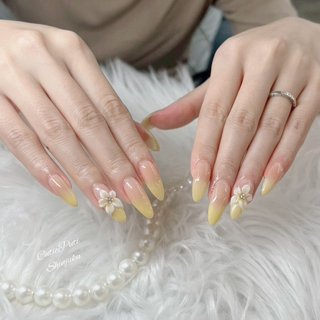フラワー/韓国ネイルのネイルデザイン｜ネイルブック