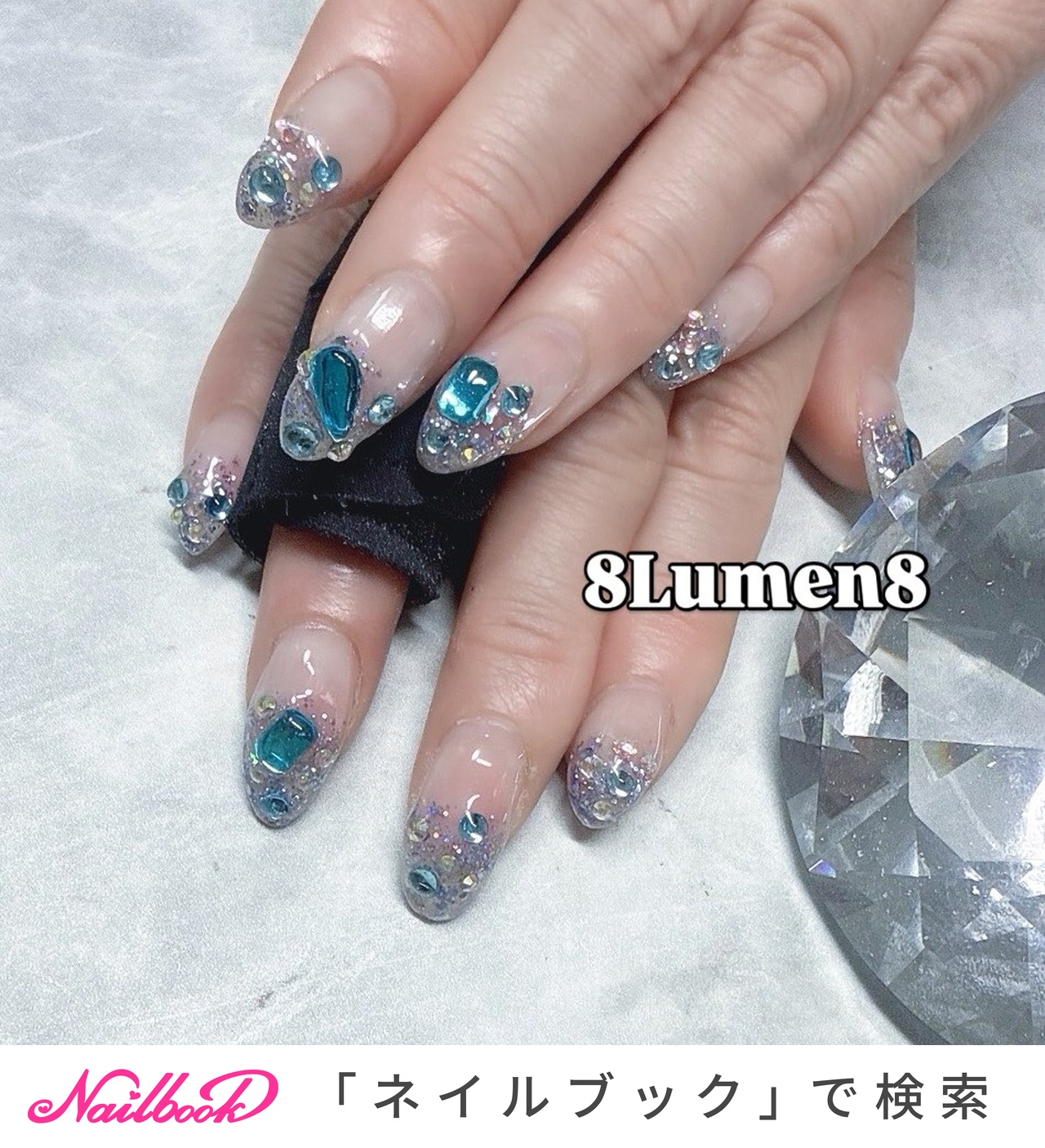 ストーンネイルのネイルデザイン｜ネイルブック